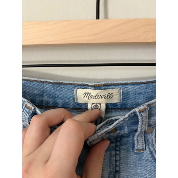 Madewell the Perfect Vintage Mom Jeans Petite Distressed High-Rise Stretch Denim - Picture 6 of 12